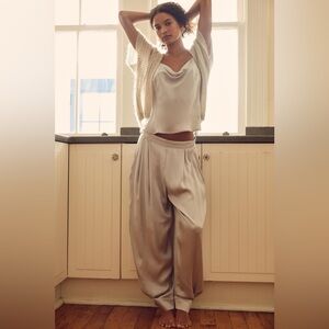 Anthropologie Silky Slouchy Pants